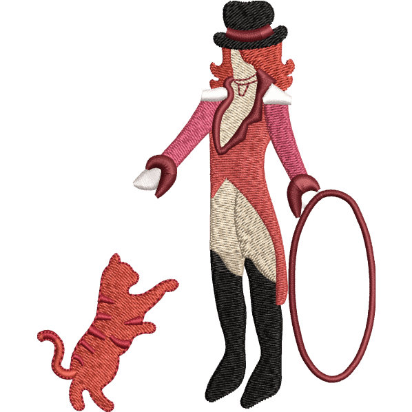 Girl with Cat Design