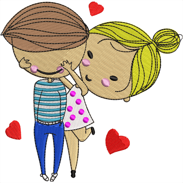 shy girl boy design