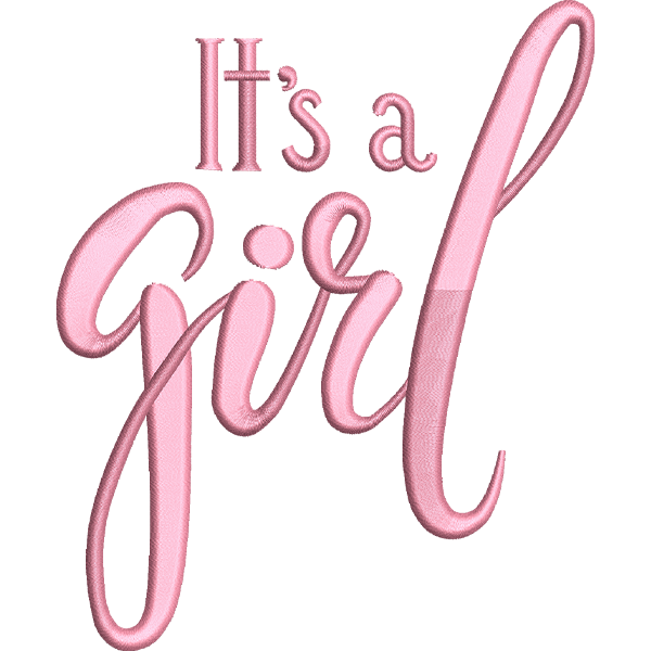 Stylish Girl Embroidery Design