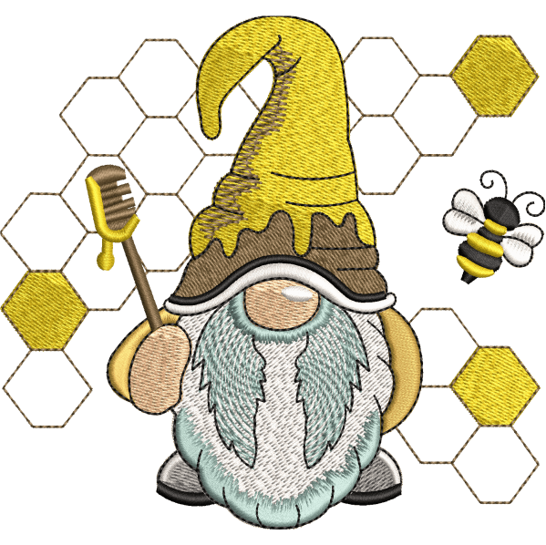 Gnome With Bee Design