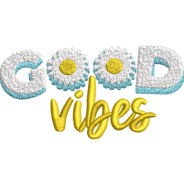 Good Vibes Text Design