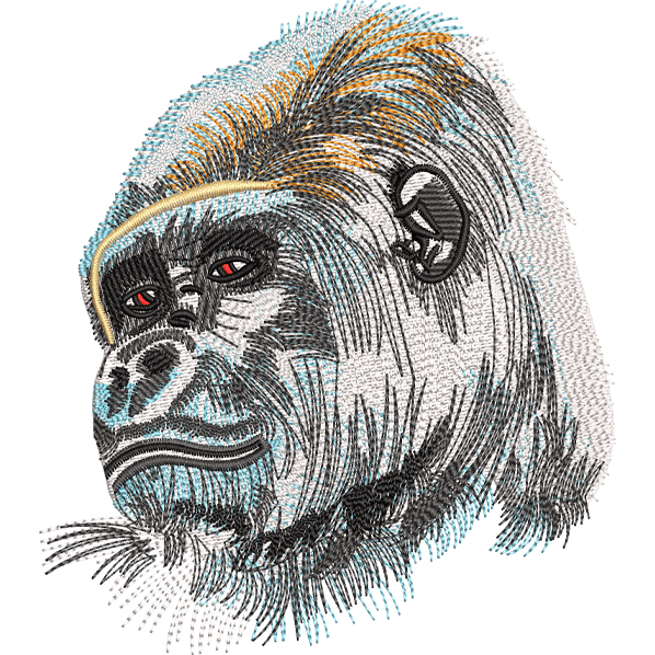 Gorilla Face Design