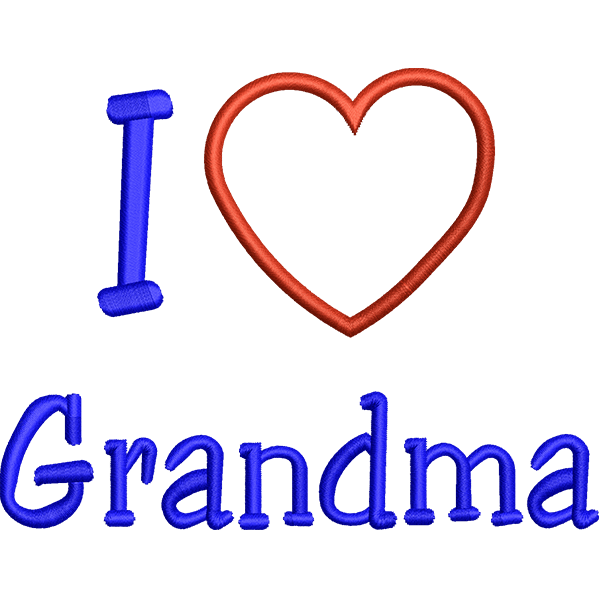 I Love Grandma Design