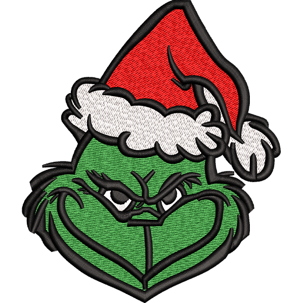 Grinch Face Design