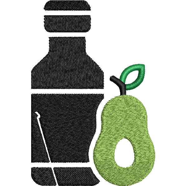 Bottle With Guava Design