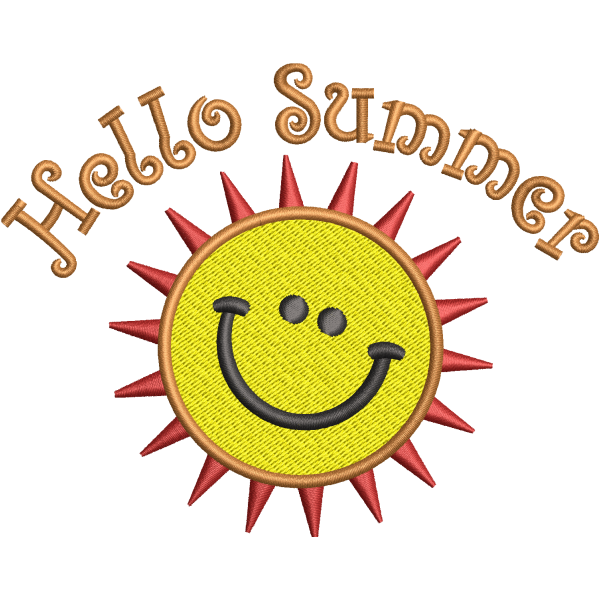 Hello Summer Emoji Design