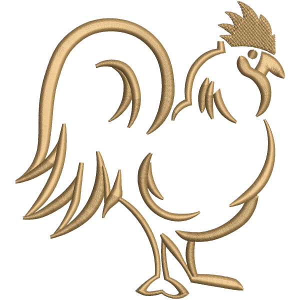 Hen Outline Design