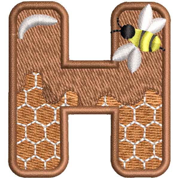 Brown Alphabet H
