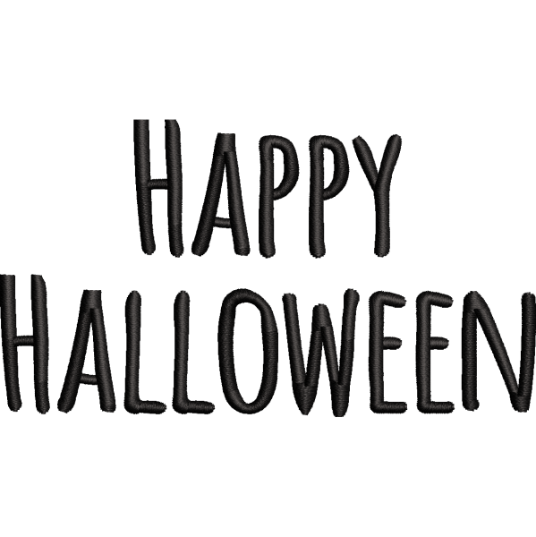Happy Halloween Word Design