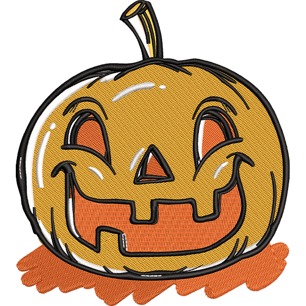 Angry Halloween Embroidery Design