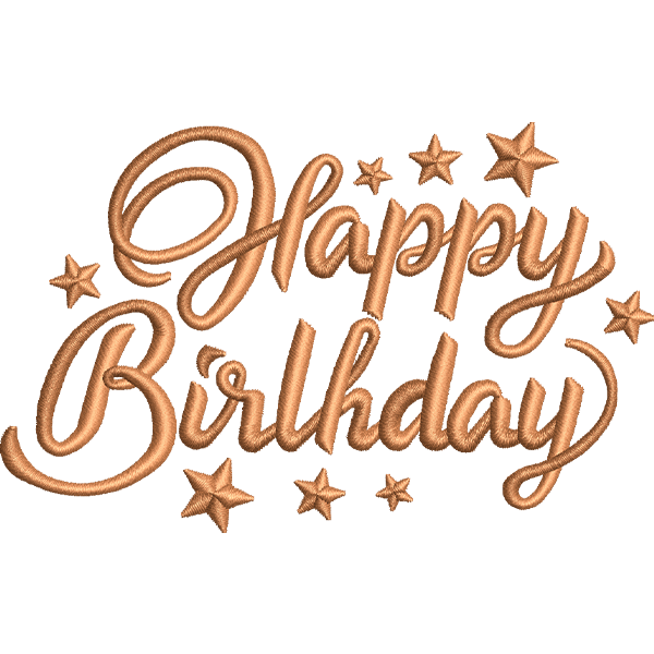 Sparkly Birthday Text Design