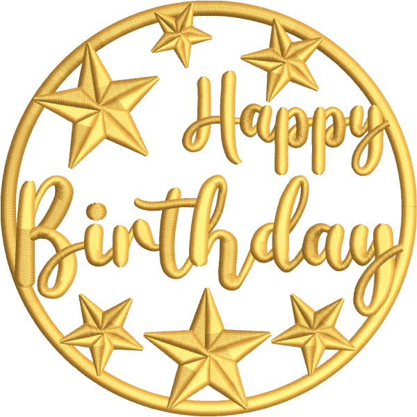 Birthday Bash Embroidery Design