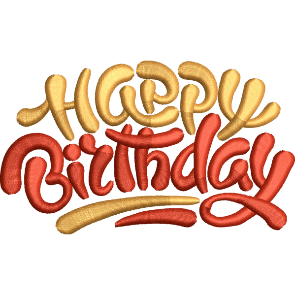 Happy Birthday Text Design