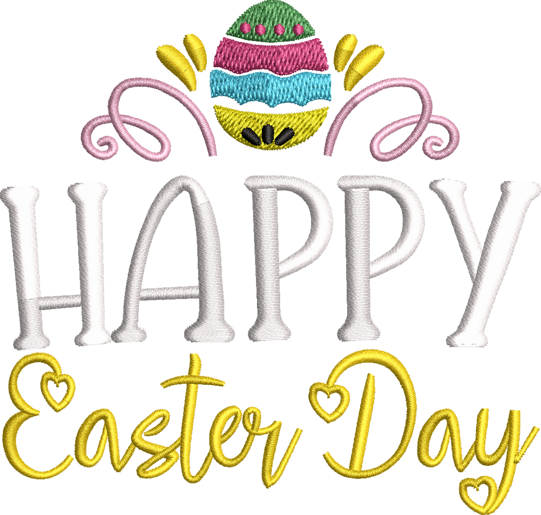 Easter Egg Embroidery Design