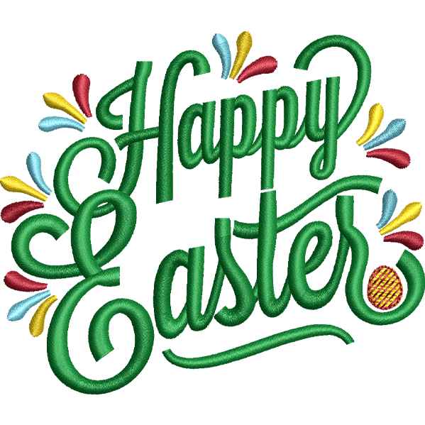 Happy Easter Green Design