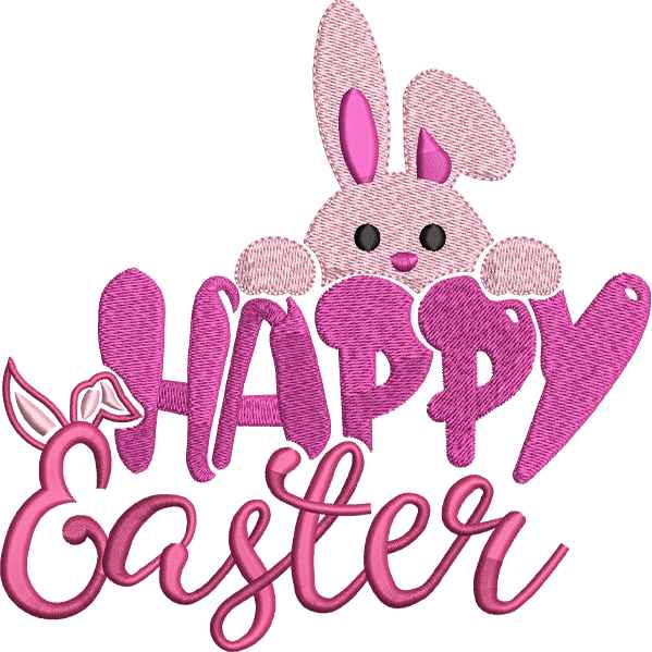 Pink Easter Bunny Design