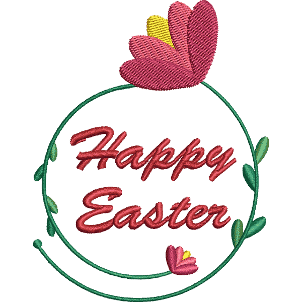 Happy Easter Floral Crown Design