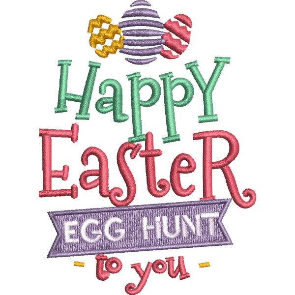 Happy Easter Egg Hunt Design