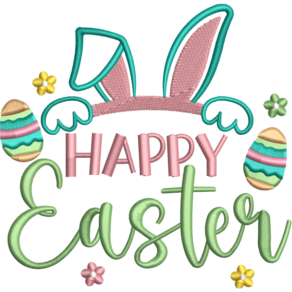 Happy Easter Bunny Ears Design
