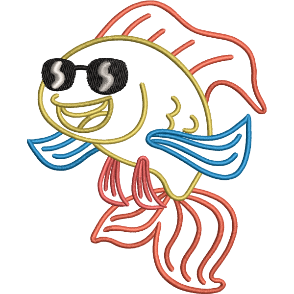 Happy Cartoon Fish Design