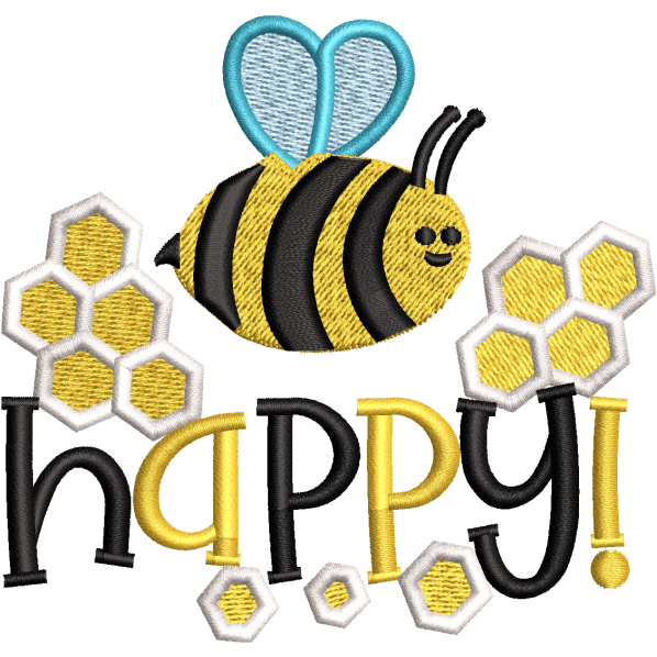 Happy Honey Bee Design