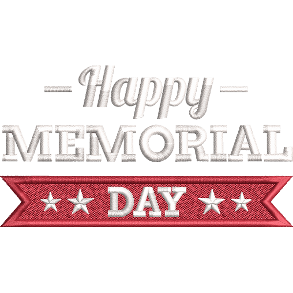 Memorial Day Text Design