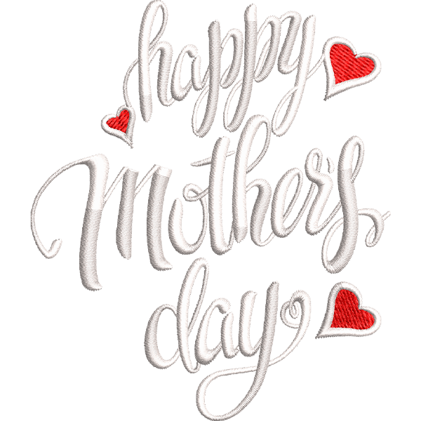 Mothers Day With Hearts Design