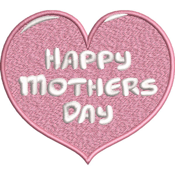 Happy Mothers Day Heart Design