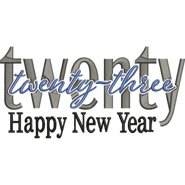 2023 Word New Year Design