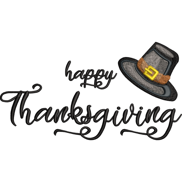 Happy Thanks Giving Flourish Design