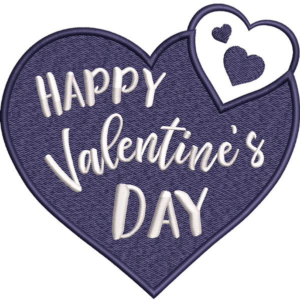 Valentines Day Blue Heart Design