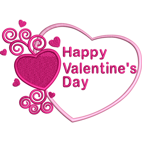 Valentines Day Pink Heart Design