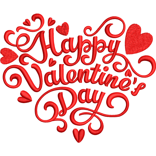 valentine embroidery design
