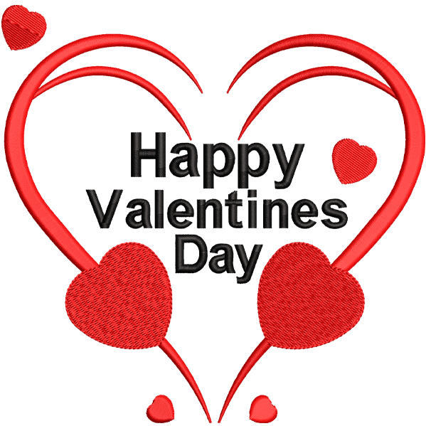 Valentines Day Embroidery Design