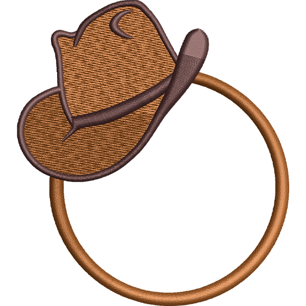 Brown Cowboy Hat Design