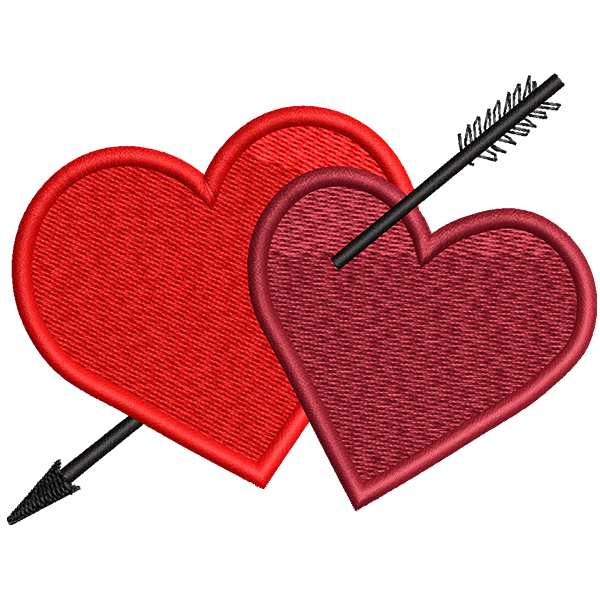 Heart With An Arrow Design