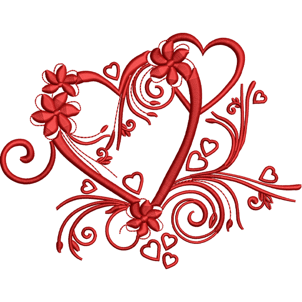 red heart design
