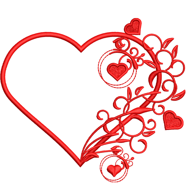 blank heart design