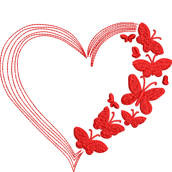 fly heart design
