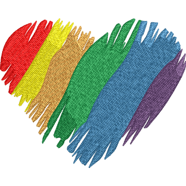 Rainbow Heart Design