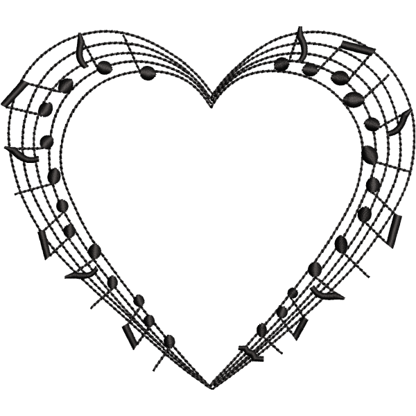 Musical Heart Design