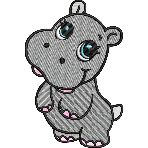Cute Baby Hippo Design