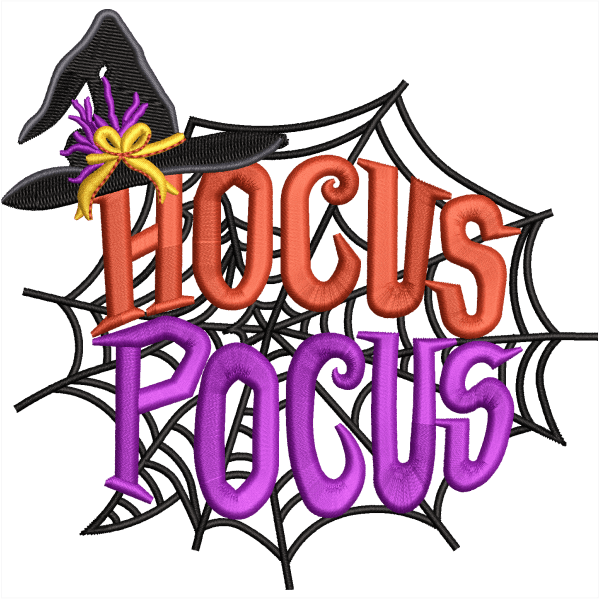 hocus embroidery design