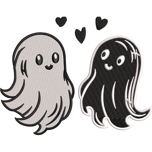 Cute Ghost Couple Design