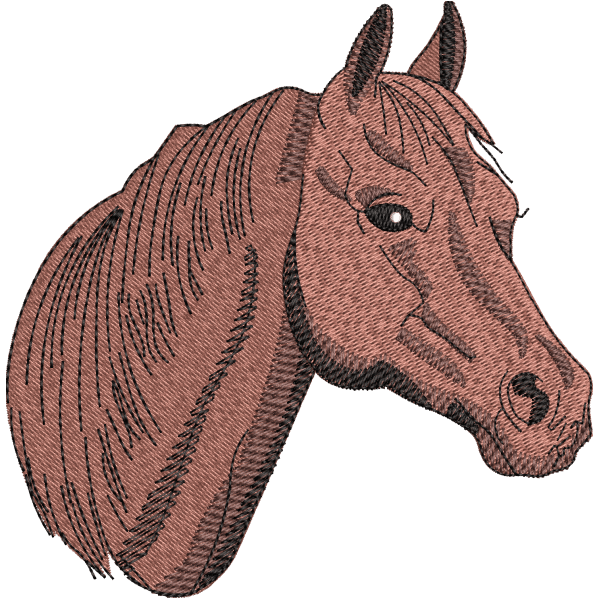horse embroidery design