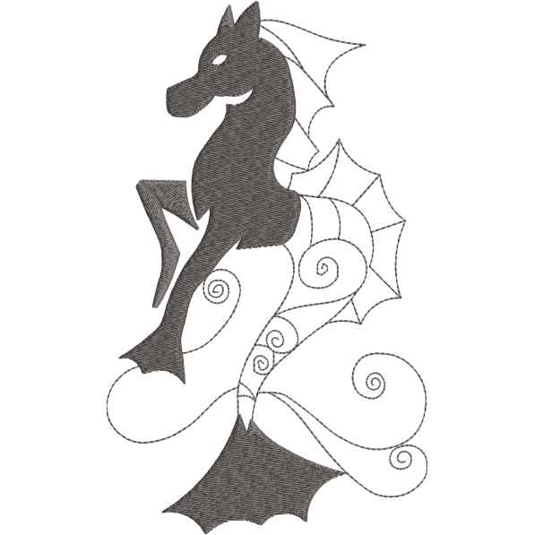 Beautiful Sea Horse Design