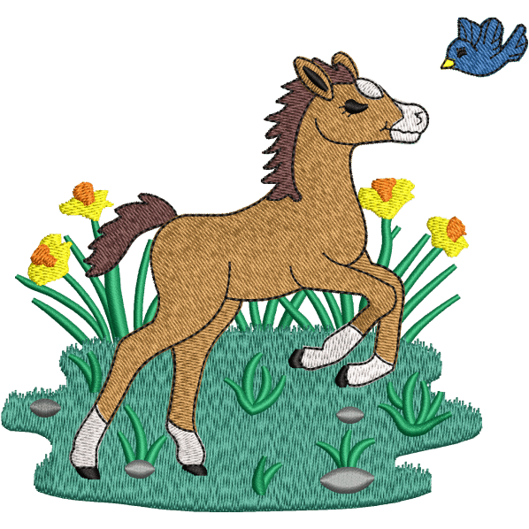 mare embroidery design