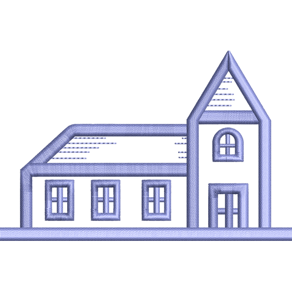 Church Embroidery Design