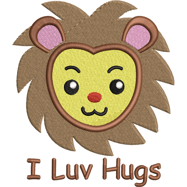 Cute Lion Face Design