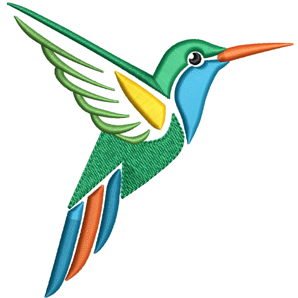 Colorful Hummingbird Design